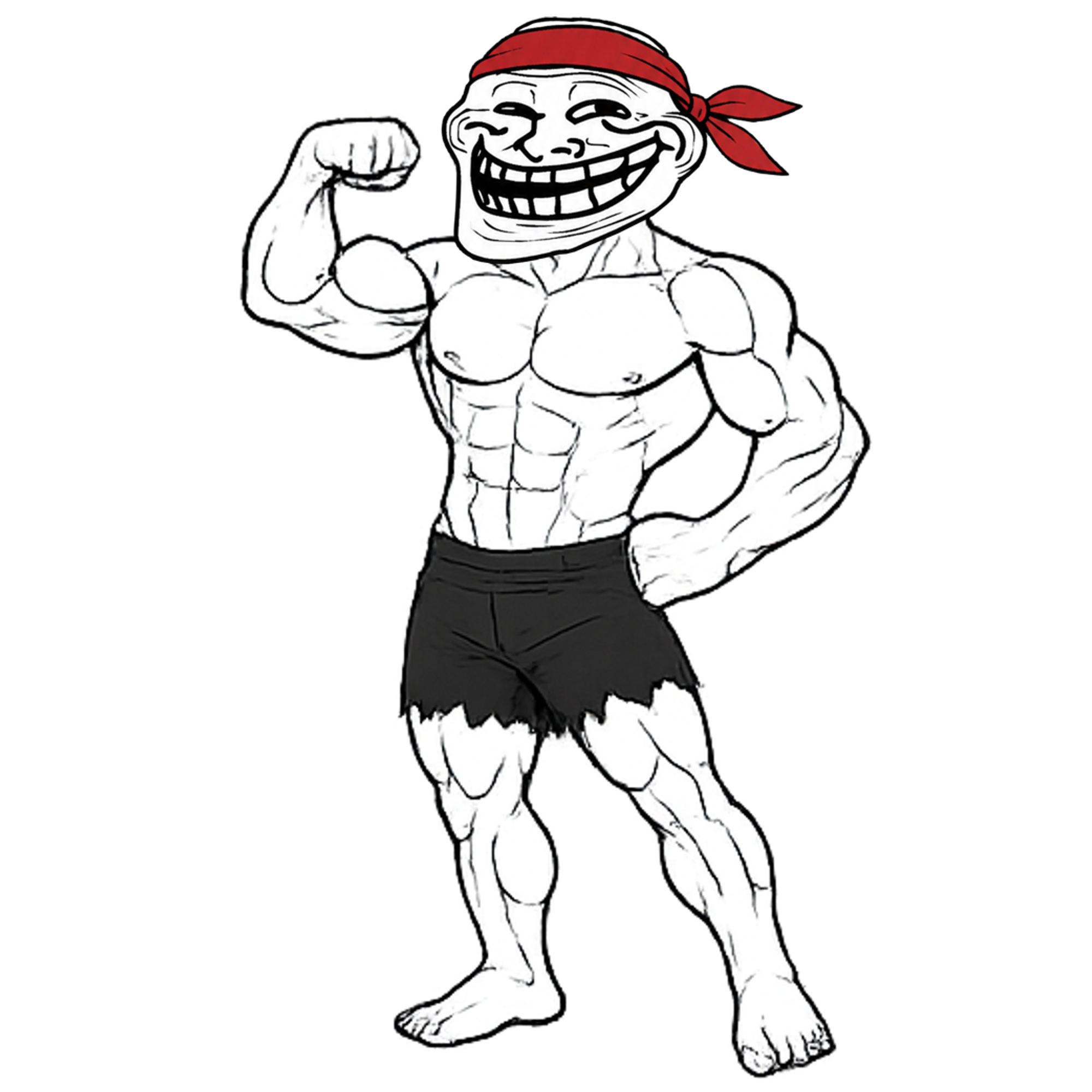 Red Troll Crew Mascot